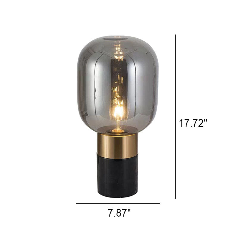 Marble Hardware Glass Table Lamp