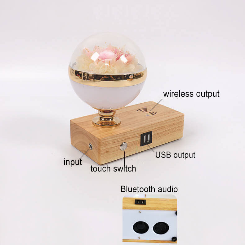 Permanent Flower Night Smart Table Lamp
