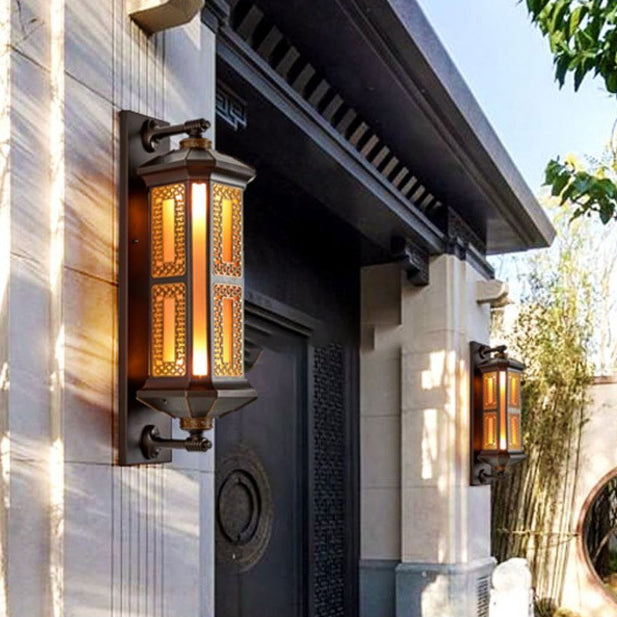 Aluminum Glass Cylinder 1/2 Outdoor Light