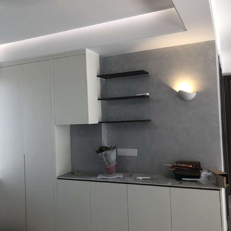 Half Round Aluminum Wall Lamp