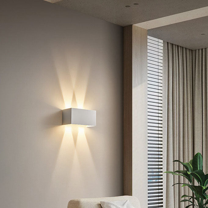 Aluminum Square Flat Beam Wall Lamp