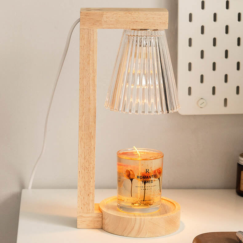 Cone Hardware Log Melting Table Lamp
