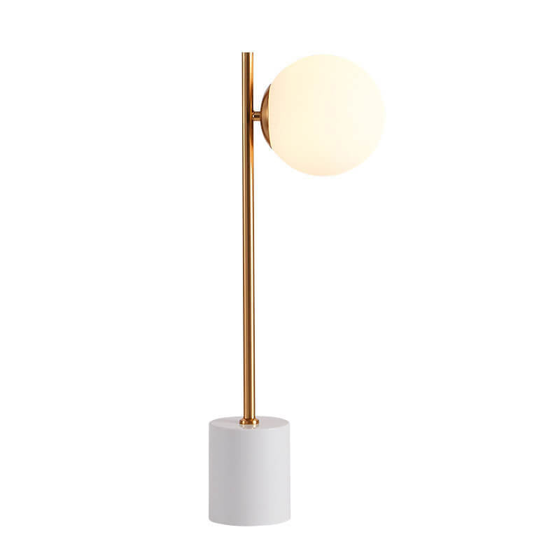 Frosted Glass Ball Marble Table Lamp