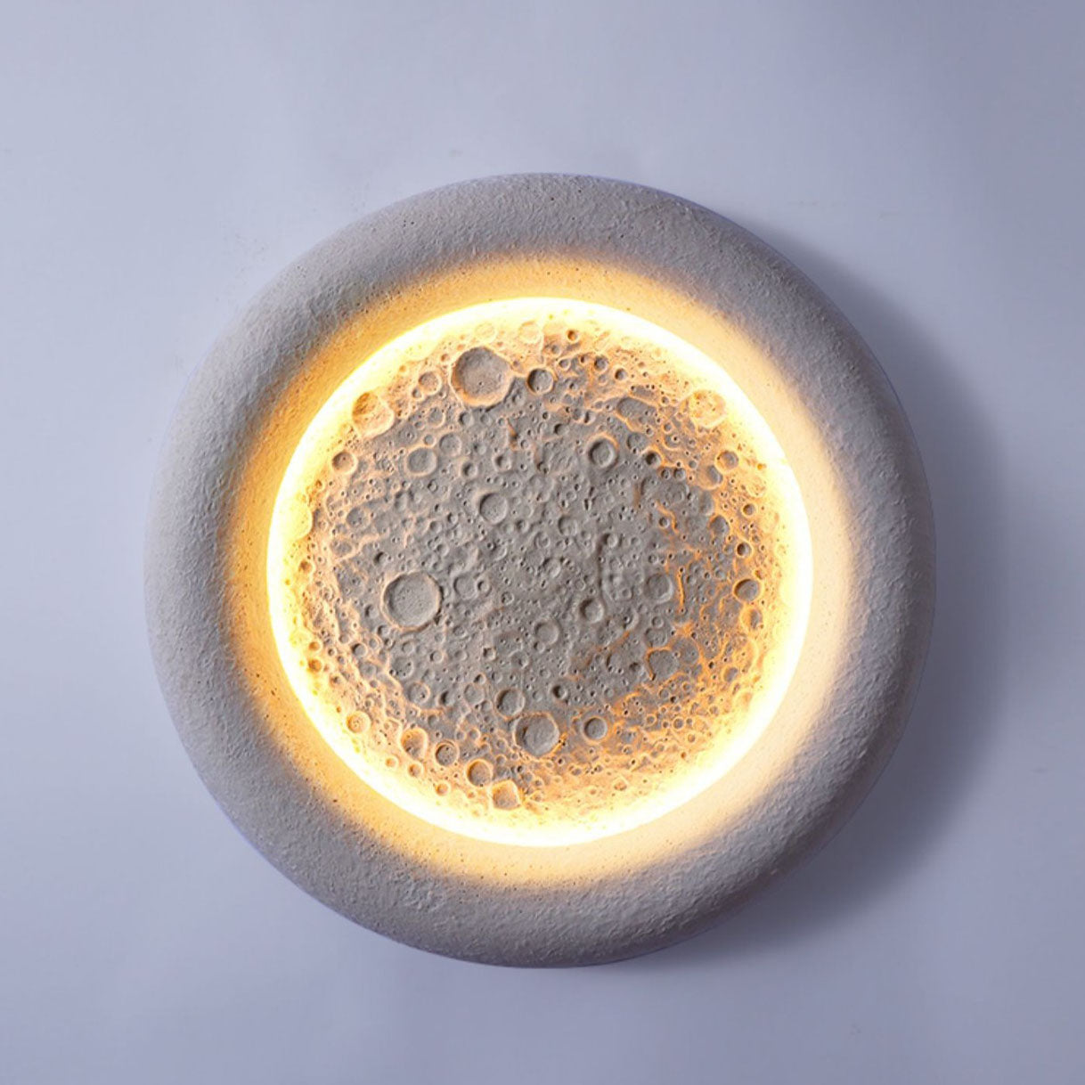 Concrete Imitation Moon Texture Wall Lamp