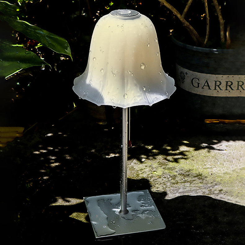 Flower Aluminum Glass Bedroom Table Lamp