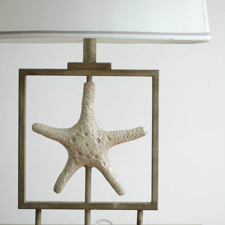 Fabric Marine Starfish Table Lamp