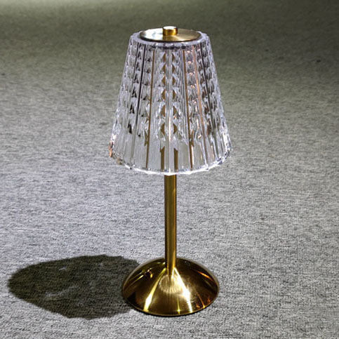 Diamond Crystal Acrylic Metal Table Lamp