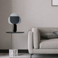 Cylindrical Metal Acrylic Bedroom Table Lamp