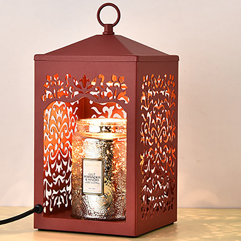 Metal Hollow Rectangle Melting Table Lamp