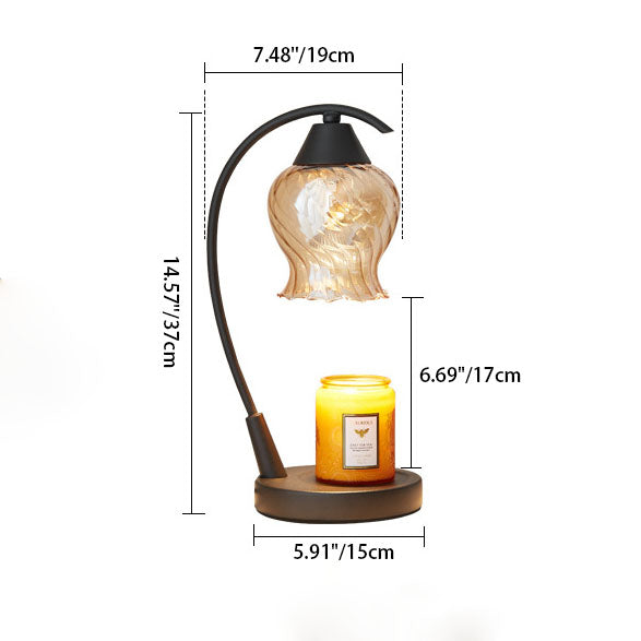 Iron Rose Melting Wax Table Lamp