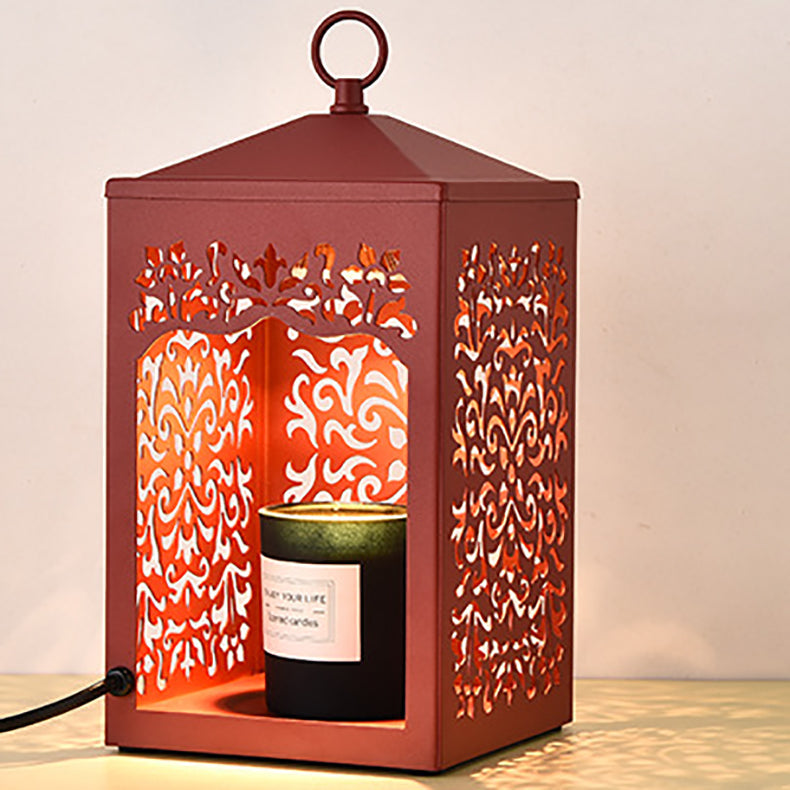 Metal Hollow Rectangle Melting Table Lamp
