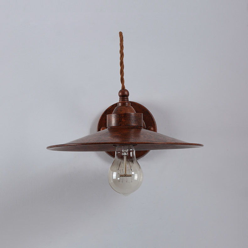 Metal Plate Bowl Patio Outdoor Light