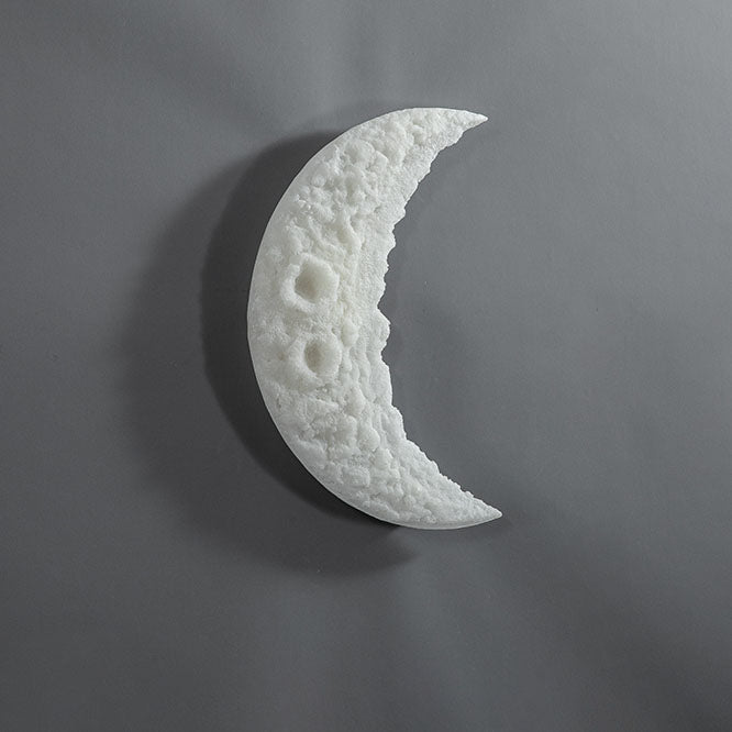 Moon Carving Resin Living Wall Lamp