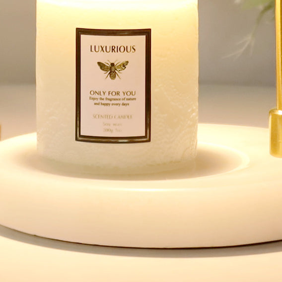 Bell Orchid Glass Marble Table Lamp