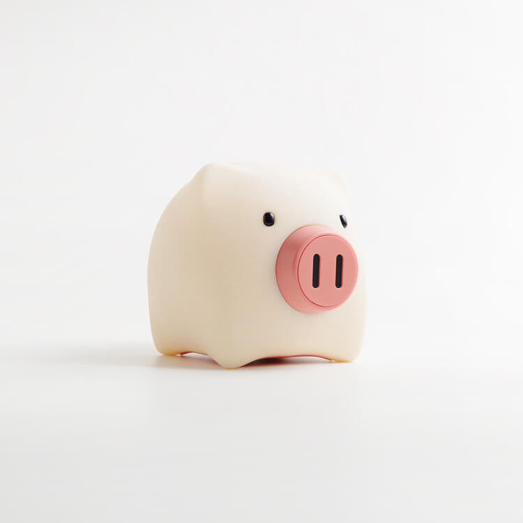 Cute Pig Touch Timer Table Lamp