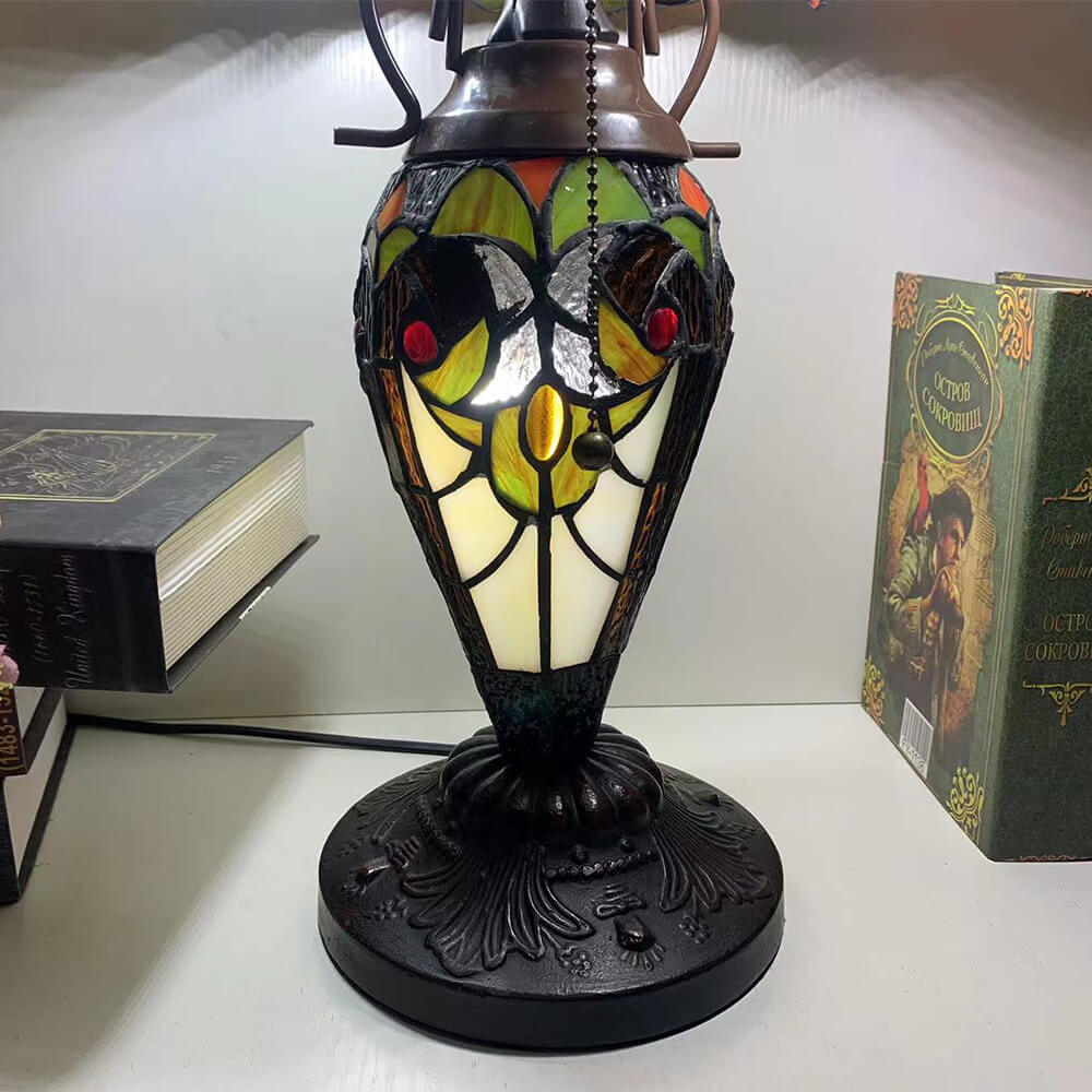 Exquisite Style Stained Glass 3-Light Table Lamp