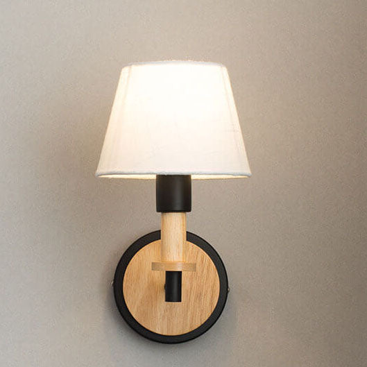 Wooden Tubular Wall Lamp