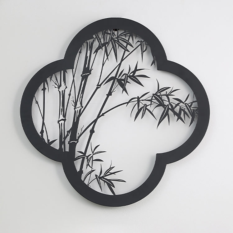 Clover-like Bamboo Pattern Iron Outdoor Light