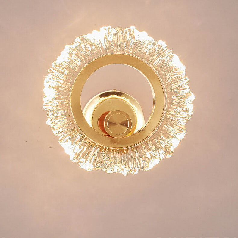 Acrylic Sunflower Shape Iron Wall Lamp