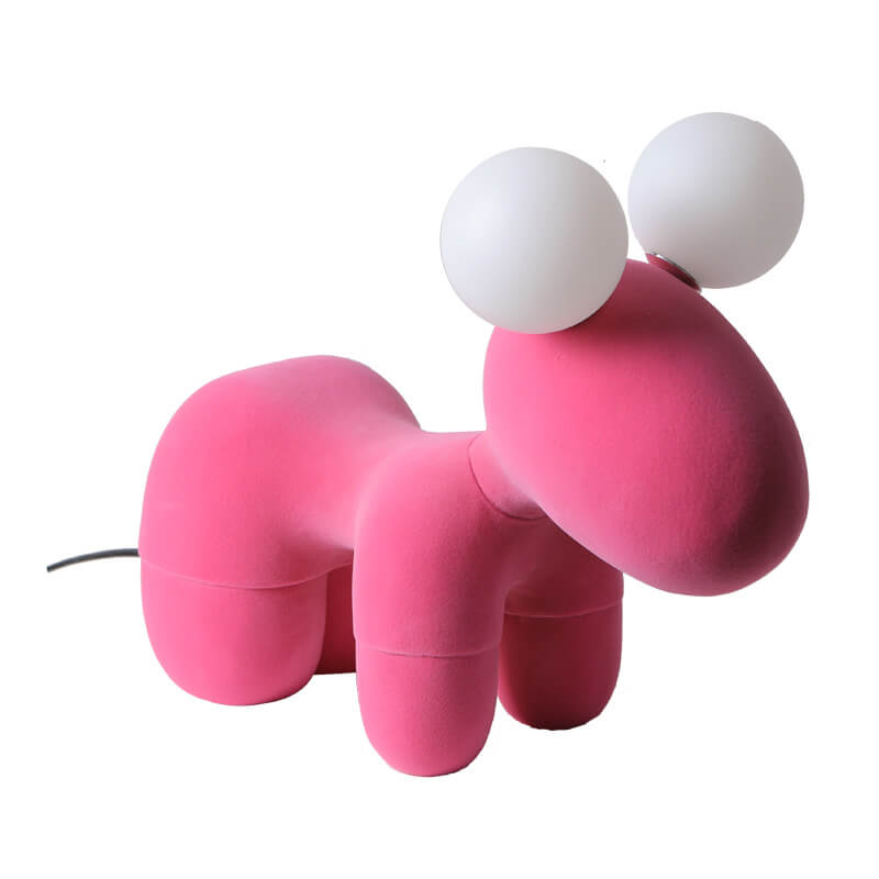 Cartoon Pony Plush Resin 2-Light Table Lamp