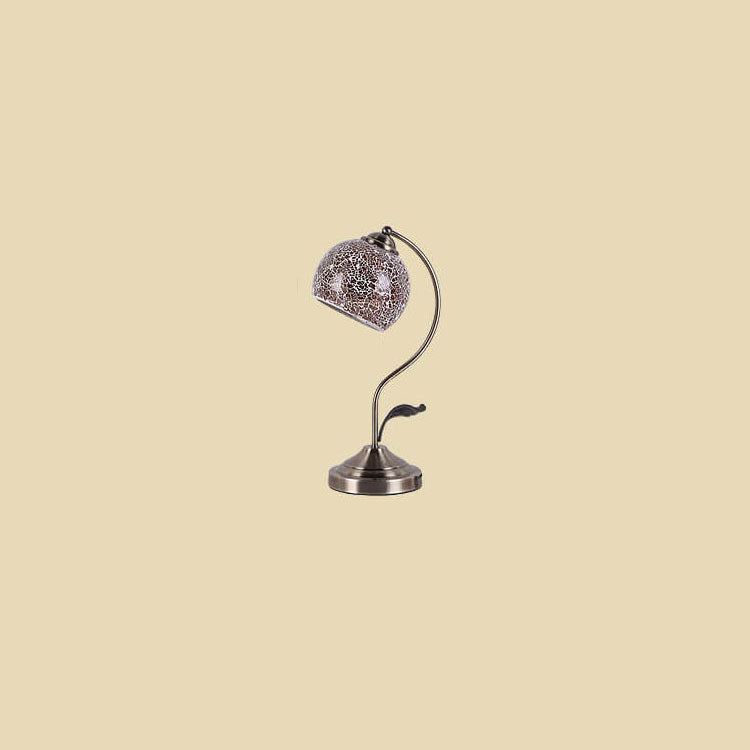 Round Head Glass Hardware Table Lamp