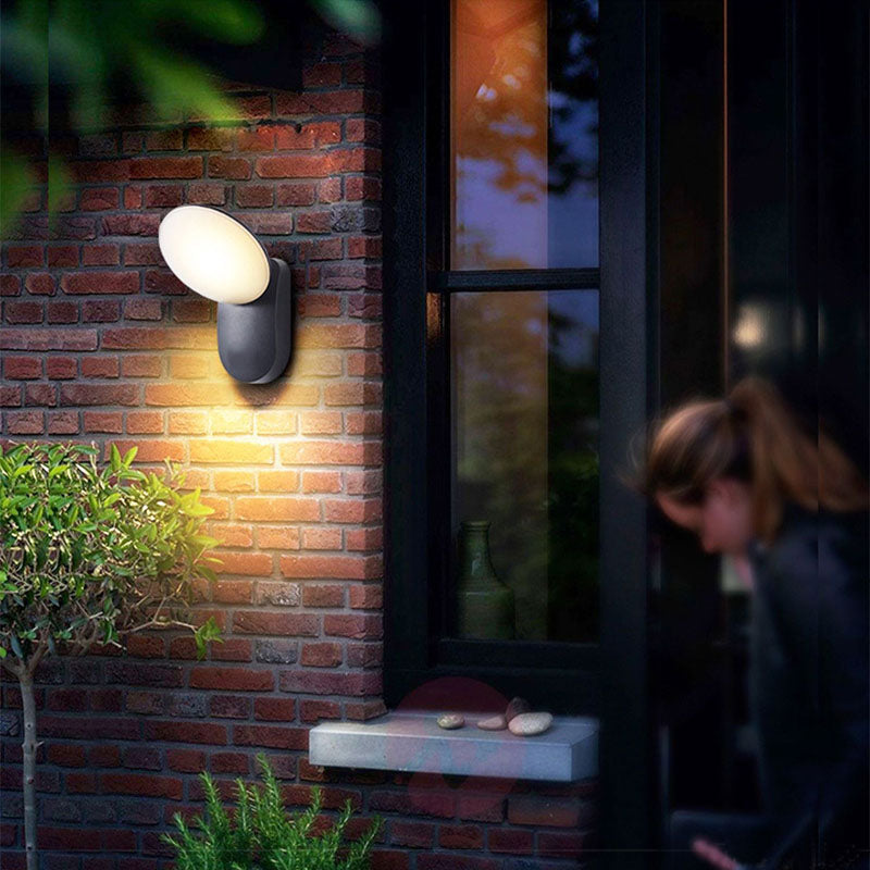 Aluminum PC Round Garden Outdoor Light