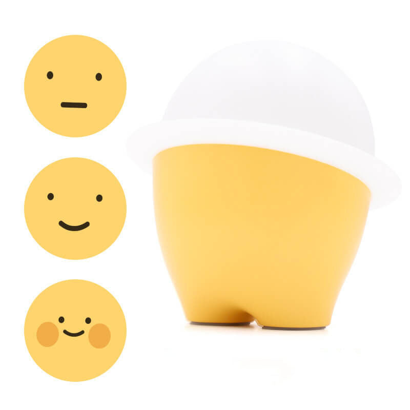 Cute Emoji Silicone Night Table Lamp