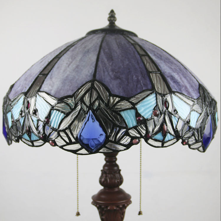 Glass 2-Light Floor Lamp