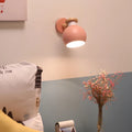 Dome Wood Macaroon Wall Lamp
