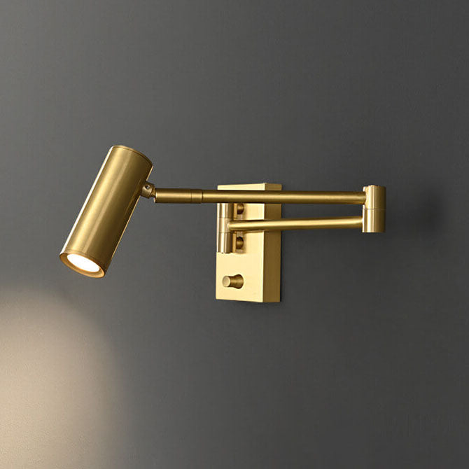 Copper Rotatable Eye Protection Wall Lamp