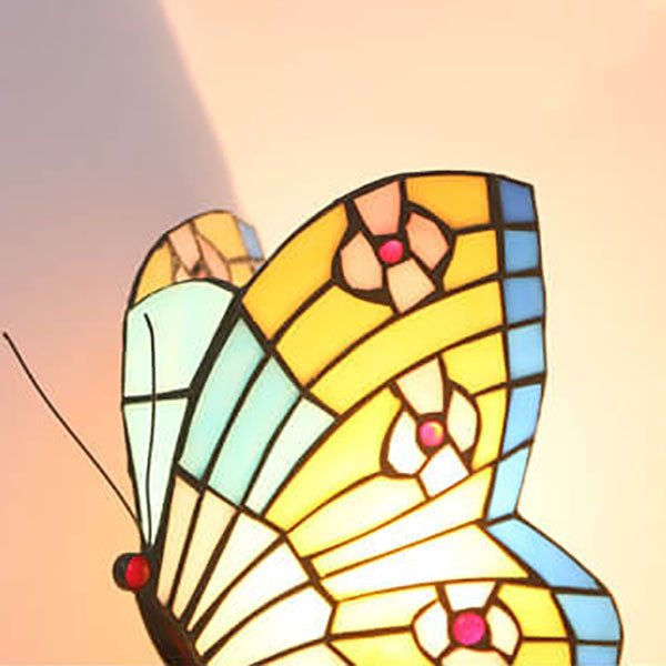 Butterfly Shape Stained Glass Table Lamp