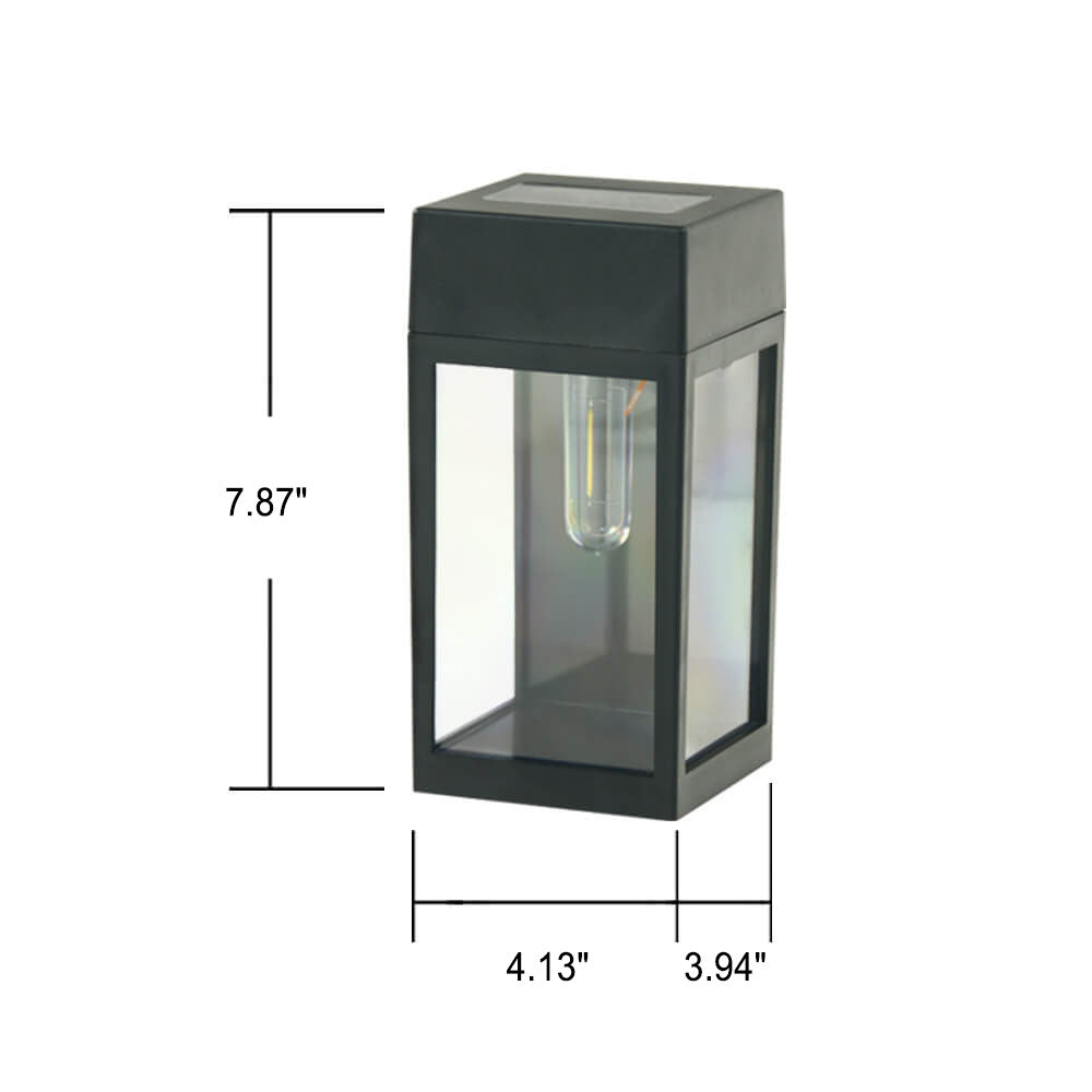 Rectangular Plastic Garden Outdoor Light