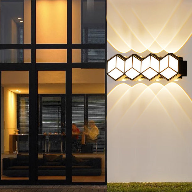 Aluminum Acrylic Lozenge Patio Outdoor Light