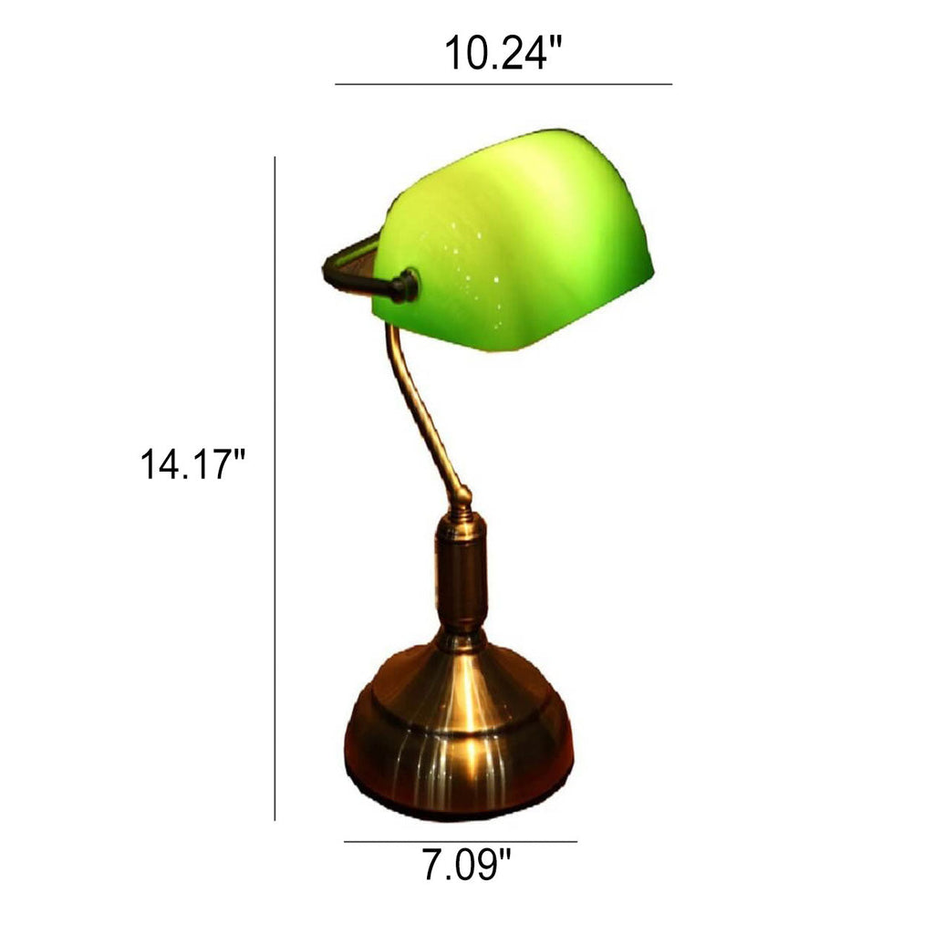 Metal Glass Eye Protection Table Lamp