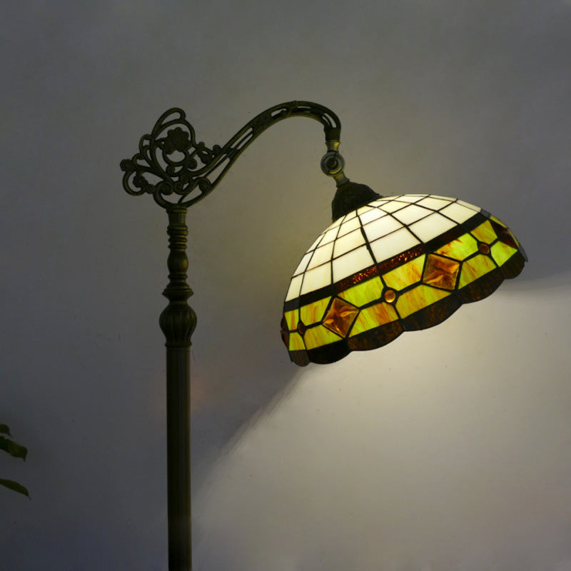 Traditional Tiffany Stained Glass Floor Lamp