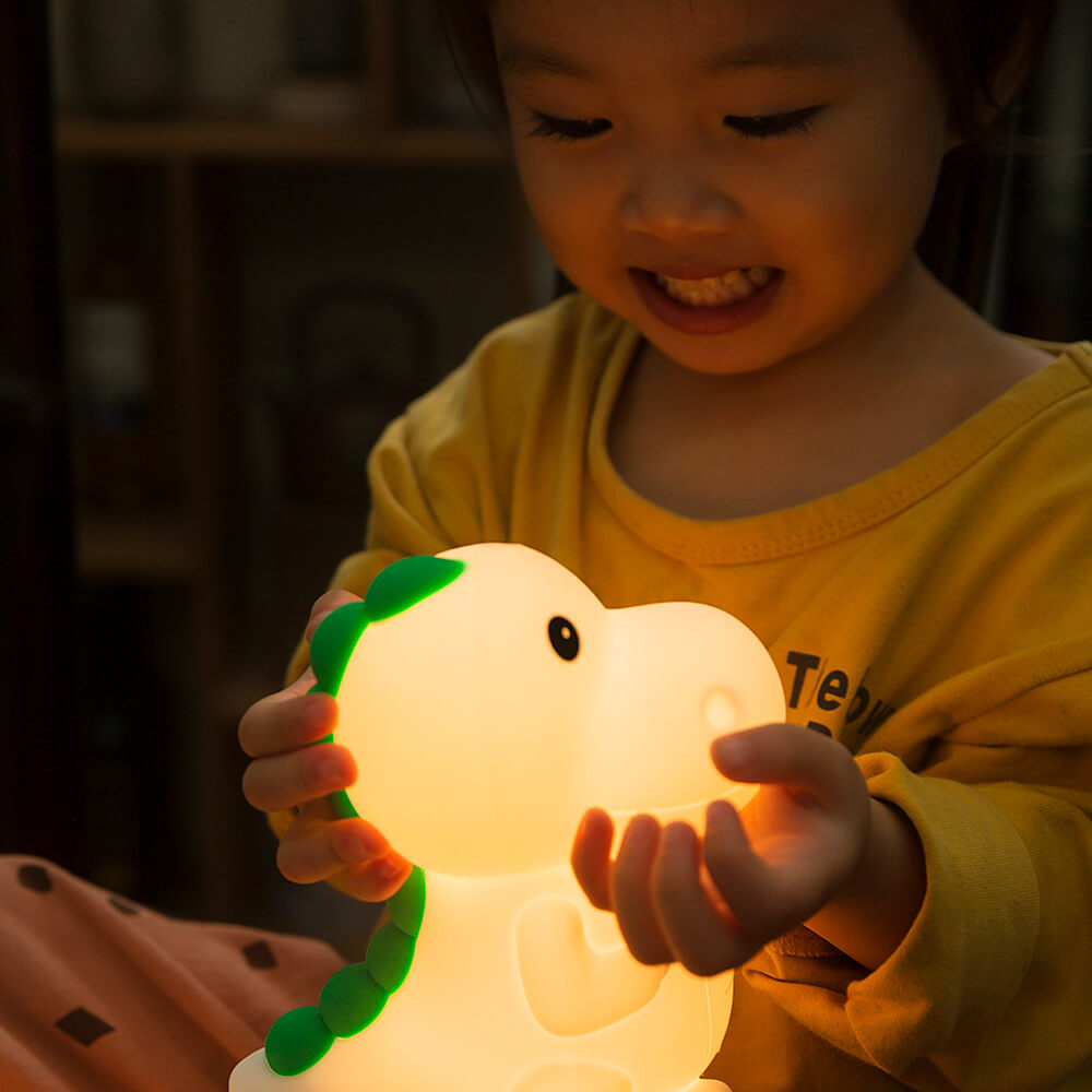 Cartoon Dinosaur Silicone Pat Table Lamp