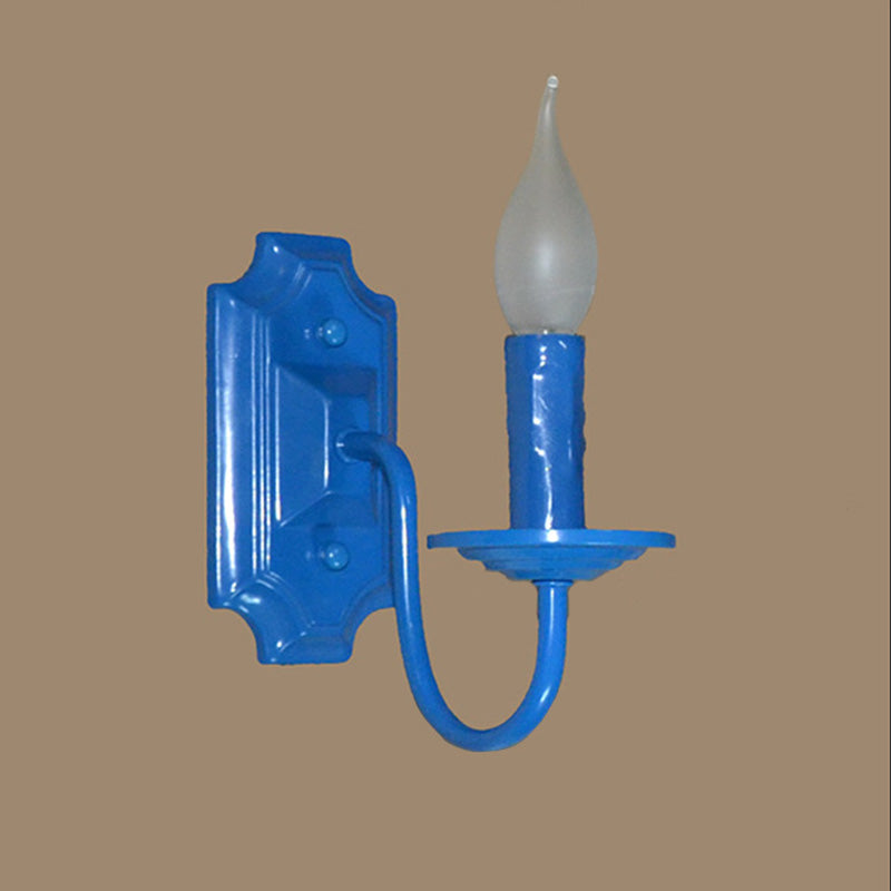 Iron Candlestick Holder Hallway Wall Lamp