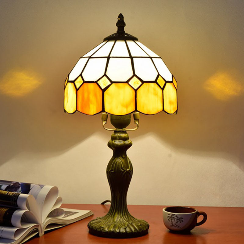 Cylinder Half Globe Aluminum Table Lamp