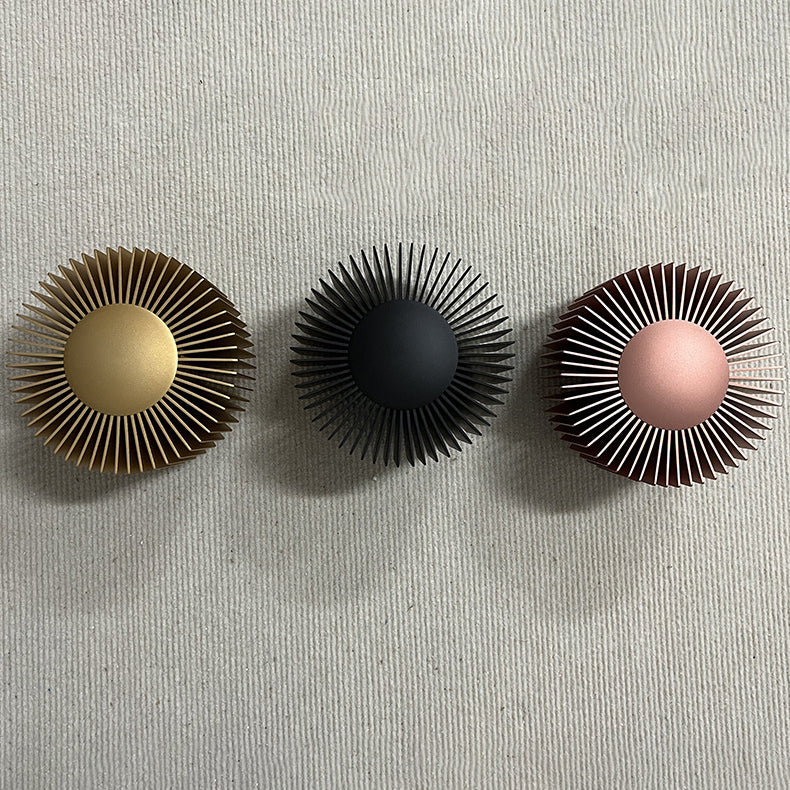 Aluminum Round Sun Flower Wall Lamp