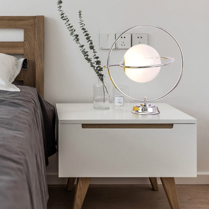 Planet Glass Iron Table Lamp