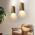Brushed Aluminum Geometric Square Wall Lamp