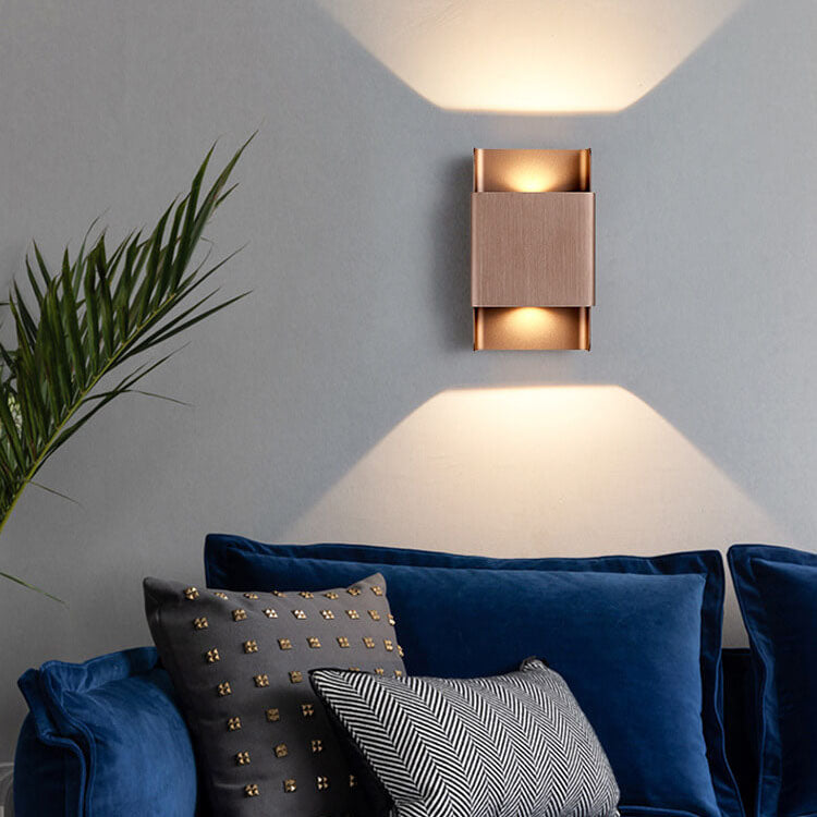 Rectangular Double-headed Aluminum COB Wall Lamp