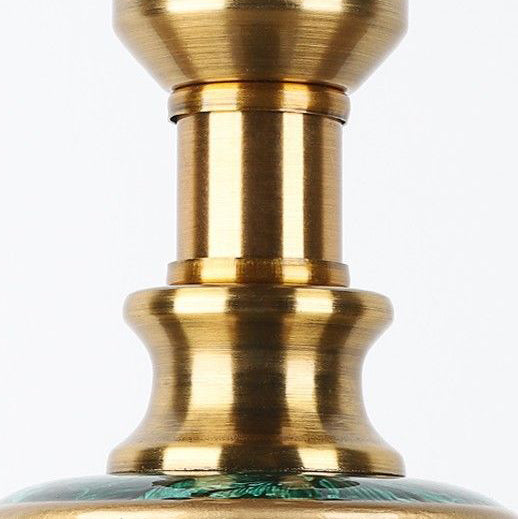 Cylinder Ceramic Fabric Iron Table Lamp