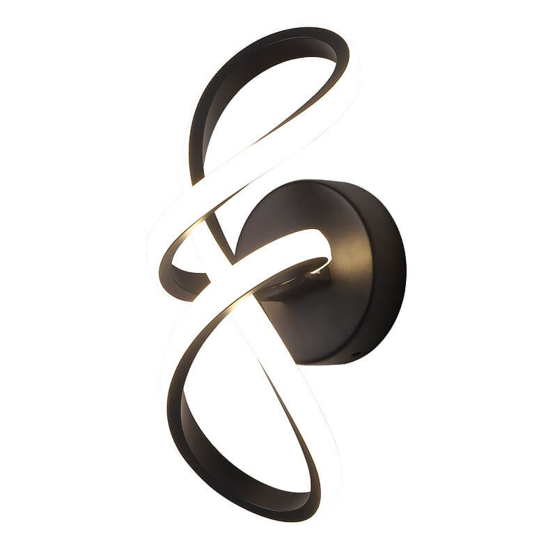 Twisted Line Shape Aluminum Wall Lamp
