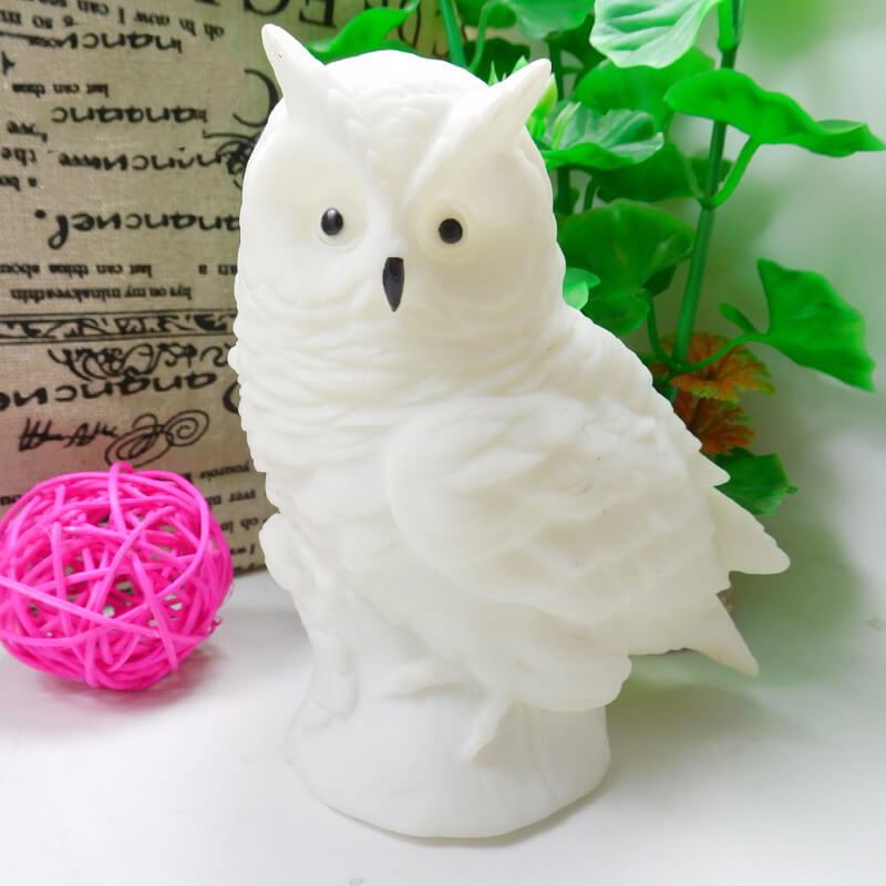 Owl Enamel Night Table Lamp