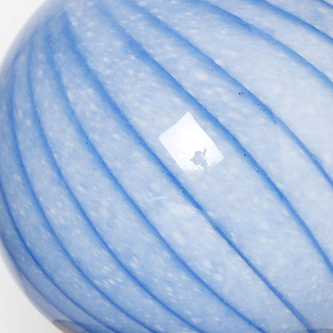 Glass Iron Ball Stripe Table Lamp