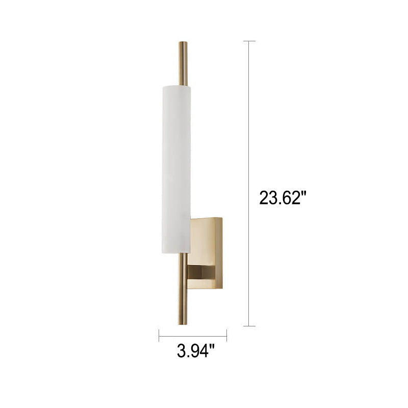 Long Glass Column Design Wall Lamp