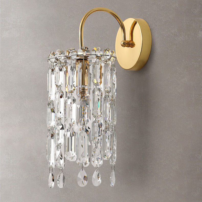 Gold Finish Frame Dazzling Wall Lamp