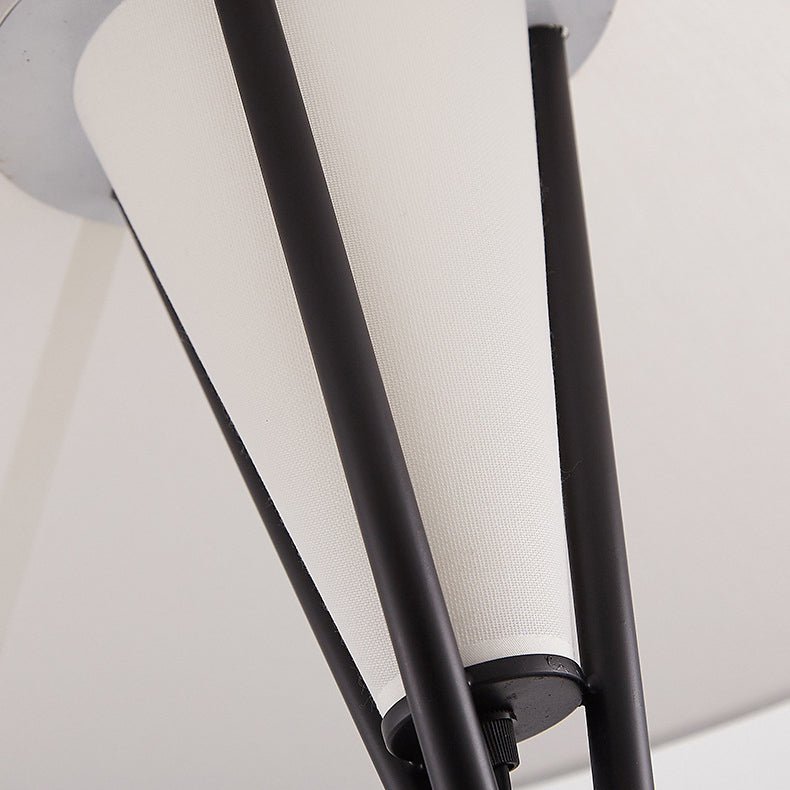 Contemporary Simplicity Semi-tapered Fabric Floor Lamp