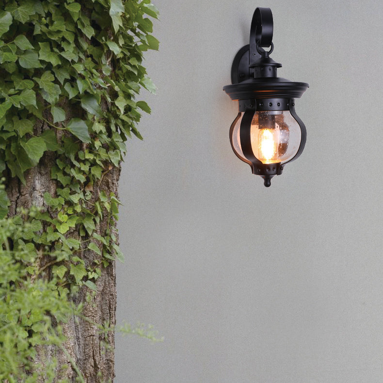 Curved Glass Outdoor Light